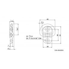 Cast Stainless Steel Folding Pad Eye High Load Cast Stainless Steel Folding Pad Eye High Load