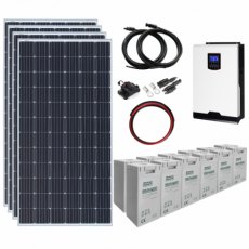Photonic Universe 1.4kW 24V Complete Off-grid solar power system with 4 x 360W solar panels, 3kW hyb Photonic Universe 1.4kW 24V Complete Off-grid solar power system with 4 x 360W solar panels, 3kW hyb