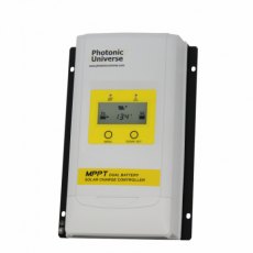 Photonic Universe High efficiency 20A dual battery MPPT solar charge controller with LCD display for Photonic Universe High efficiency 20A dual battery MPPT solar charge controller with LCD display for