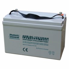 Photonic Universe 100Ah 12V deep cycle AGM battery for motorhomes, caravans, boats, back up and off- Photonic Universe 100Ah 12V deep cycle AGM battery for motorhomes, caravans, boats, back up and off-