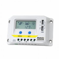 Photonic Universe 10A 12V/24V solar charge controller / regulator with LCD display and powerful dual Photonic Universe 10A 12V/24V solar charge controller / regulator with LCD display and powerful dual