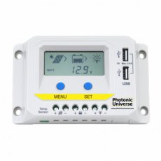 Photonic Universe 10A 12V/24V solar charge controller / regulator with LCD display and powerful dual Photonic Universe 10A 12V/24V solar charge controller / regulator with LCD display and powerful dual