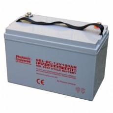 Photonic Universe 100Ah 12V Gel deep cycle battery for motorhomes, caravans, boats and off-grid powe Photonic Universe 100Ah 12V Gel deep cycle battery for motorhomes, caravans, boats and off-grid powe