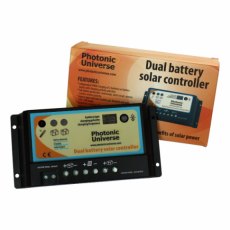 Photonic Universe 10A dual battery solar charge controller / regulator for 12V / 24V batteries Photonic Universe 10A dual battery solar charge controller / regulator for 12V / 24V batteries