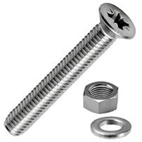 M4 A4 Marine Stainless Steel Pozi Countersunk Head Set M4 A4 Marine Stainless Steel Pozi Countersunk Head Set