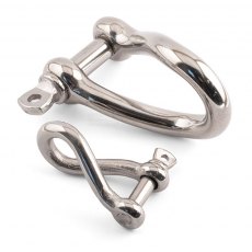 D Shackle - Twisted A4 Stainless Steel D Shackle - Twisted A4 Stainless Steel