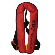 Zeta Work Vest, Auto, 290N, ISO, Adult, Red Durable PVC Fabric Cover Zeta Work Vest, Auto, 290N, ISO, Adult, Red Durable PVC Fabric Cover