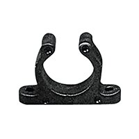 Plastic Support Clip, Screwed, Ø40mm, Black Plastic Support Clip, Screwed, Ø40mm, Black