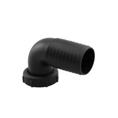 Inlet Elbow Fitting for 38mm hose,1 1/2" thread tightening ring,black Inlet Elbow Fitting for 38mm hose,1 1/2" thread tightening ring,black