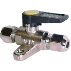 Compression Ball Valve Foot Mount 5/16" x 5/16" Compression Ball Valve Foot Mount 5/16" x 5/16"