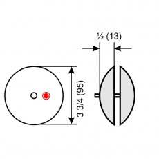 Performance Metals Aluminium Flange Anode (95mm OD / Pair) Performance Metals Aluminium Flange Anode (95mm OD / Pair)