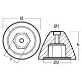 Tecnoseal Zinc Quick Bow Thruster Anode BTQ250/BTR250 - 03607 Tecnoseal Zinc Quick Bow Thruster Anode BTQ250/BTR250 - 03607