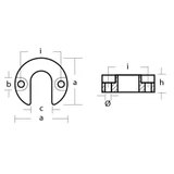 Tecnoseal 00817 - Zinc Anode 806189 for Mercury & Mercruiser Sterndrive Tecnoseal 00817 - Zinc Anode 806189 for Mercury & Mercruiser Sterndrive