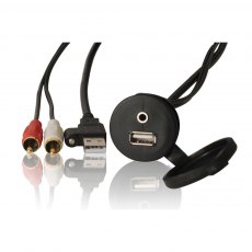 Fusion MS-CBUSB3.5 Panel Mount USB & 3.5mm Auxillay Input Connector Fusion MS-CBUSB3.5 Panel Mount USB & 3.5mm Auxillay Input Connector