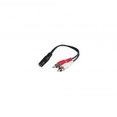Fusion MS-CBAUX 3.5mm Female Auxillary to 2 x RCA Male Cable Fusion MS-CBAUX 3.5mm Female Auxillary to 2 x RCA Male Cable