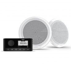 Fusion MS-RA60 Marine Stereo & EL 6.5" 80W Classic White Speakers Fusion MS-RA60 Marine Stereo & EL 6.5" 80W Classic White Speakers