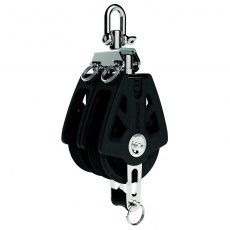 Lewmar Synchro Block Double Becket Black - 60mm Lewmar Synchro Block Double Becket Black - 60mm