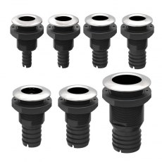 Plastic Skin Fitting with Stainless Steel Cap Straight Hose Plastic Skin Fitting with Stainless Steel Cap Straight Hose