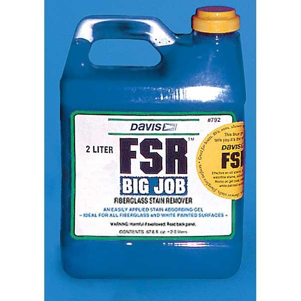 Davis FSR Fibreglass Stain Remover 2 Litre Big Job TCS Chandlery