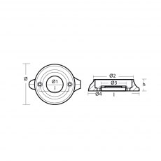 Technoseal Volvo Penta 120 Saildrive Zinc Collar Anode