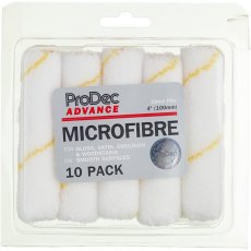 ProDec Advance 10 pack 4" Short Pile Microfibre Mini Paint Rollers