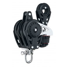 Harken 75mm Triple Carbo Ratchamatic w/Cam, Becket & 57mm Blk