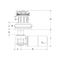 30QT Orbit Winch, 2-Speed, QuickTrim, E1 12V