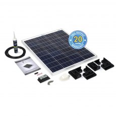 Solar Technology 80W Rigid Solar Panel & Corner Mounts Kit