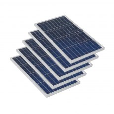 Solar Technology 5 x 30W Rigid Solar Panels Pack