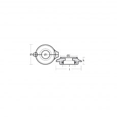 Technoseal Volvo Penta 130/140/150 Split Collar for Saildrive - for Ambassador rope cutter