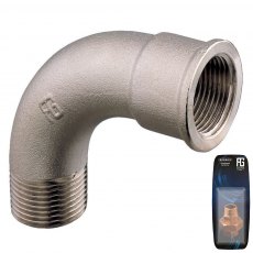 Guidi Nickel Plated 45 deg. Elbow M-F 1 in 1/4