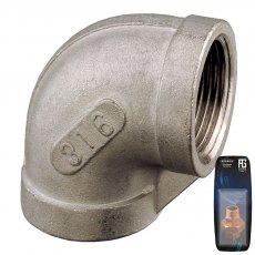 Guidi Stainless Steel 45 deg. Elbow F-F 3/8 in