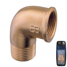 Guidi Brass 45 deg. Elbow M-F 1/8 in