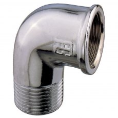 Guidi Chrome Plated 45 deg. Elbow M-F 3/8 in