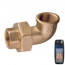 Guidi Brass 45 deg. Union F-F Tapered Seat with O-Ring 1 in 1/2