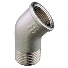 Guidi Nickel Plated 45 deg. Elbow M-F 3/8 in