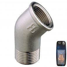 Guidi Nickel Plated Elbow 45 deg.M/F 3/8In