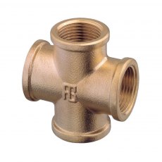 Guidi Brass Equal Cross Female Fitting 3/8 in