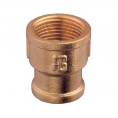 Guidi Brass Reducing Socket F-F 1/2 in x 3/8 in