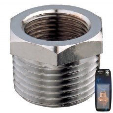 Guidi Chrome Bushing M-F 3/8 in x 1/4 in