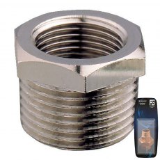 Guidi Nickel Plated Bushing M-F 1/2 in x 3/8 in