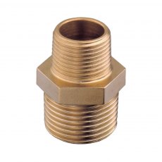 Guidi Brass Reducing Nipple M-M 1/4 in x 1/8 in