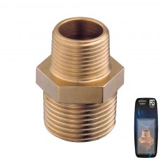 Guidi Brass Reducing Nipple M-M 1 in 1/4 x 1 in