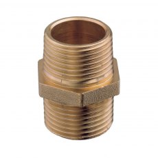 Guidi Brass Nipple M-M 1 in 1/4