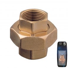 Guidi Brass Union F-F Tapered Seat 1/8 in