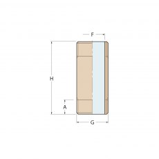 Guidi Barrel Nipple Male 3/8Inx70