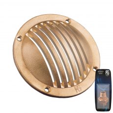 Guidi Brass Slotted Round Scoop - D60 mm