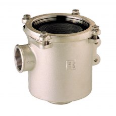 Guidi Nickel Plated Bronze Water Strainer in Ionio in 2 in 1/2