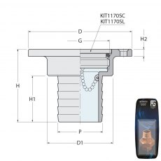 Guidi Ch Brass Wst Cap 1In1/2 x 40