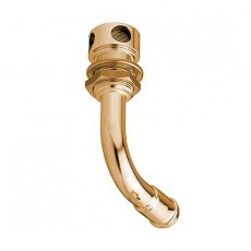 Guidi Polished Brass Flush Tank Vent - 90 Bend L.Side - 17 mm